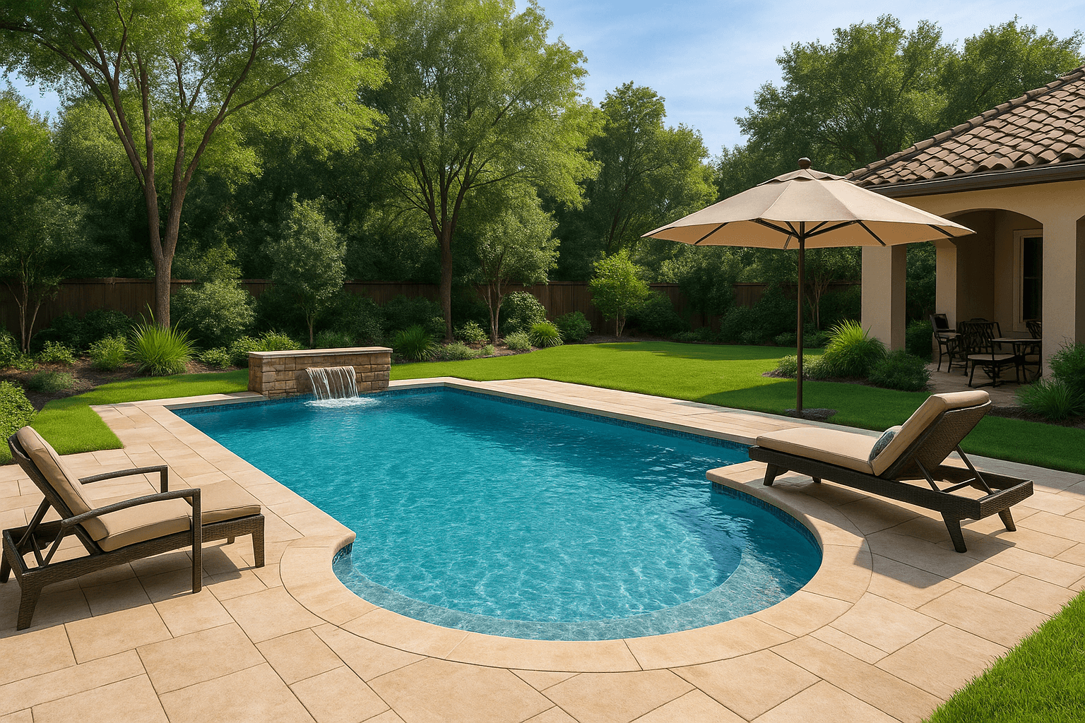 Beautiful pool renovation